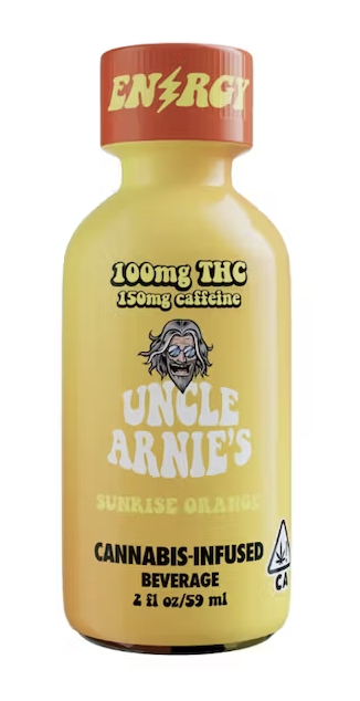 Uncle Arnie's: Sunrise Orange With Caffeine Shot - - Uncle Arnies